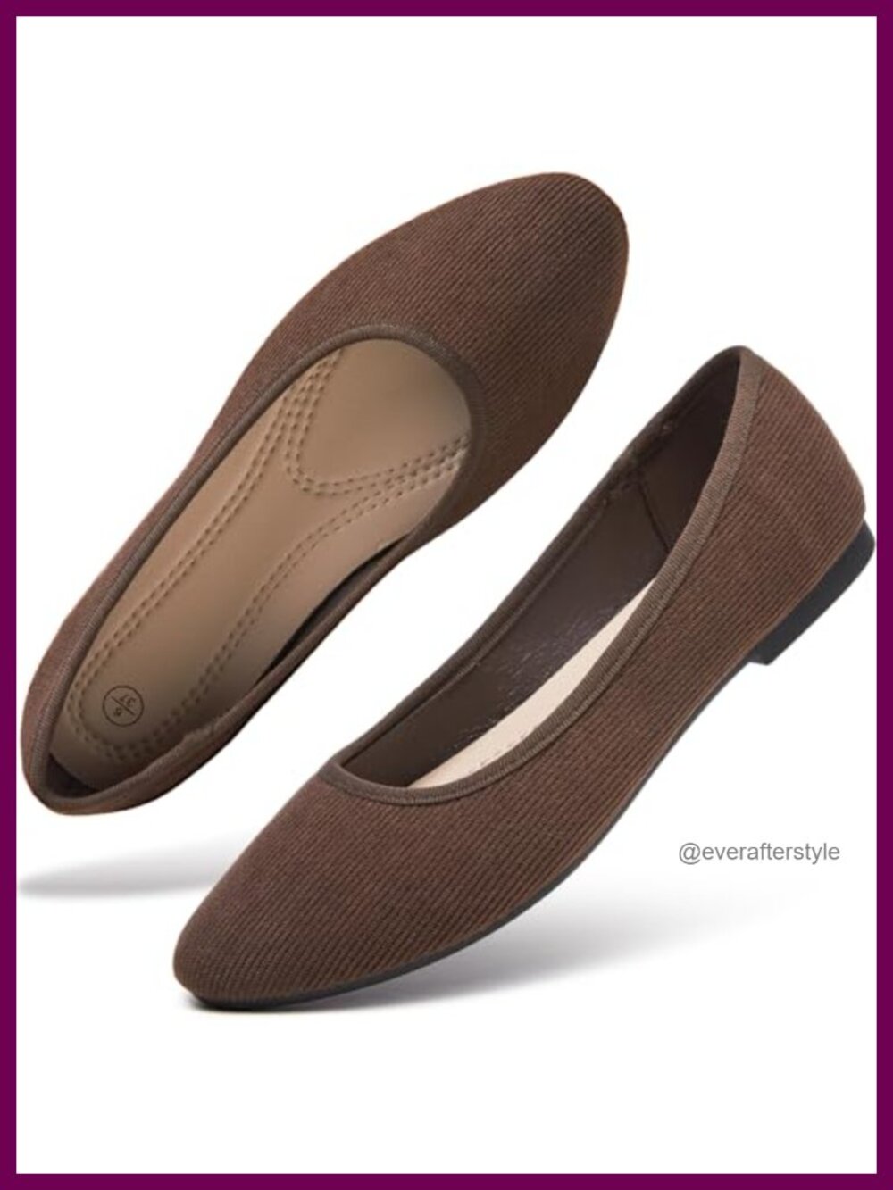 Women's Ballet Flats Slip On Round Toe Corduroy Dress Loafers Comfort Shoes